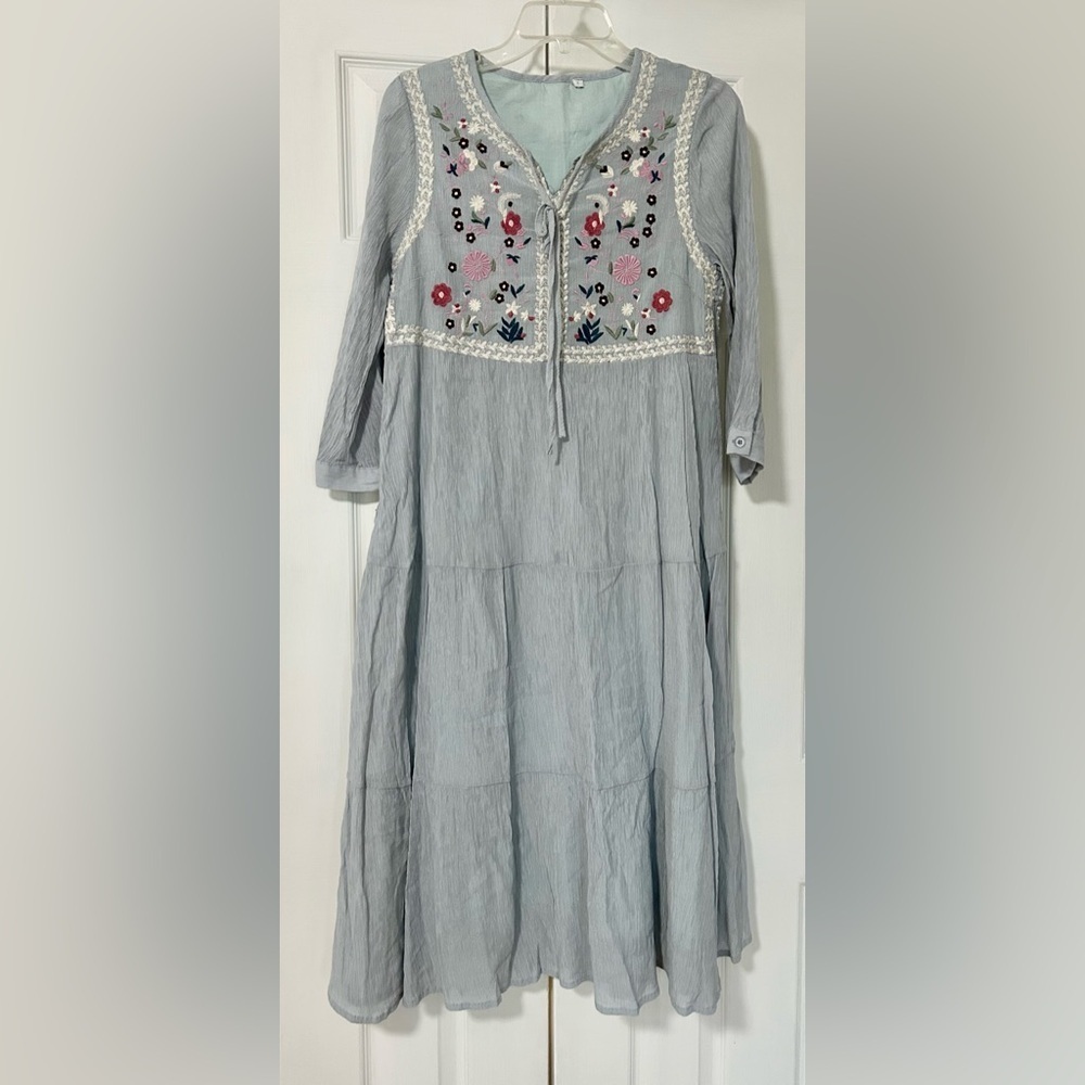 New boho chic dress orange creek woman size small